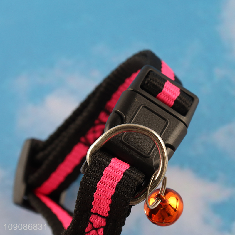 Hot items comfortable polyester outdoor adjustable pet collar