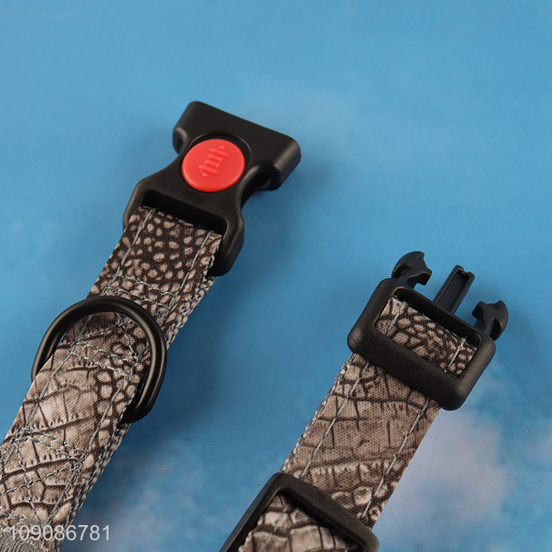 Factory price polyester comfortable pet dog adjustable pet collar