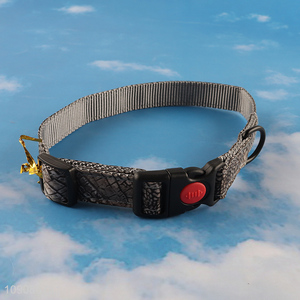 Factory price polyester comfortable pet <em>dog</em> adjustable pet <em>collar</em>