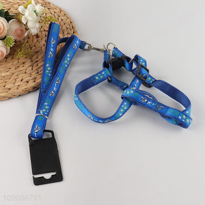 Best sale adjustable outdoor pet chest pet leash set wholesale