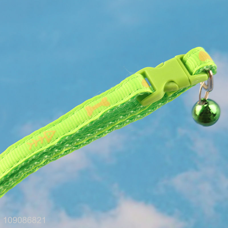 Most popular polyester outdoor pet supplies adjustable pet collar