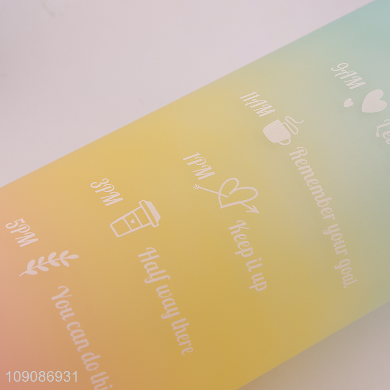 Yiwu market multicolor large capacity sports water bottle with handle