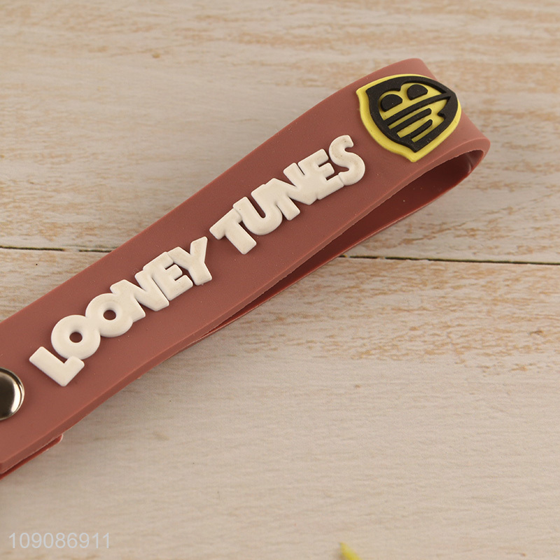 Good quality portable silicone cartoon pendant keychain for gifts