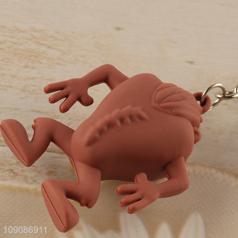 Good quality portable silicone cartoon pendant keychain for gifts