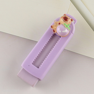 Factory Price Cute Sliding Retractable Eraser Kids School Supplies