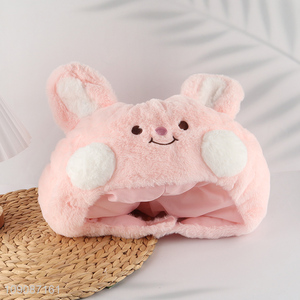 New arrival rabbit shape cartoon plush hat for sale