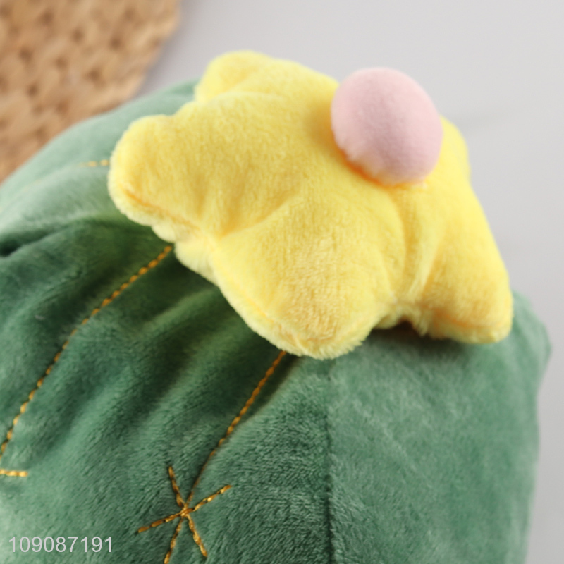 Most popular cactus shape plush toy hat for party supplies