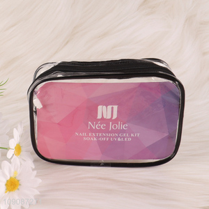 China factory professional nail extension gel kit with makeup bag