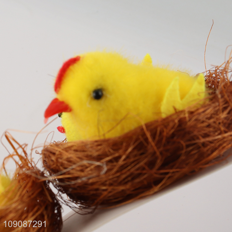 Top selling home decor Easter decoration chick and egg set