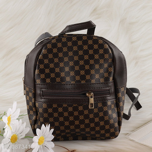 Yiwu market fashionable waterproof lightweight pu backpack for sale