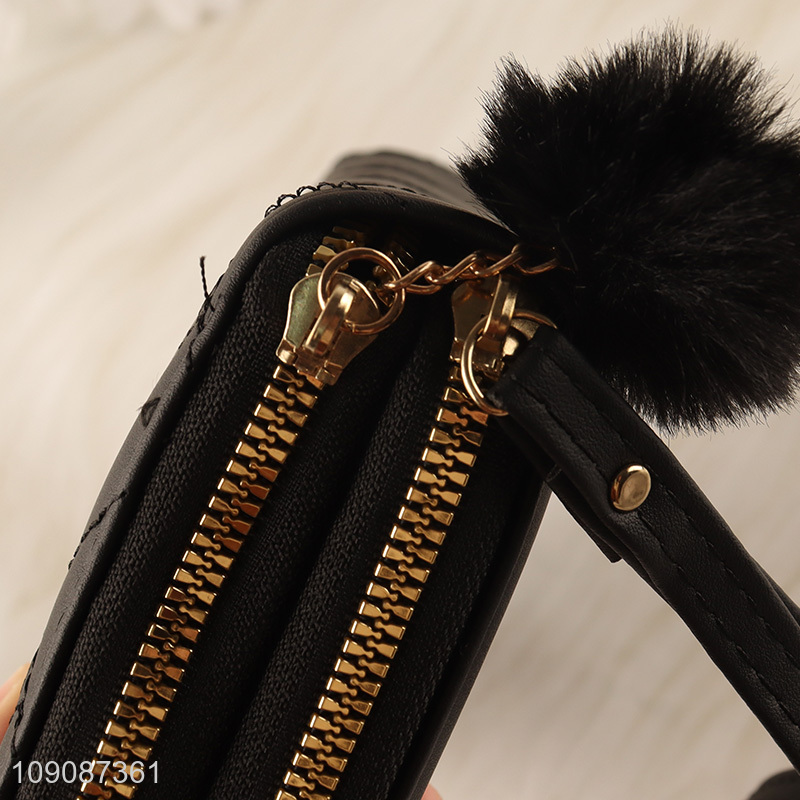 Low price fashionable long style women wallet for gifts