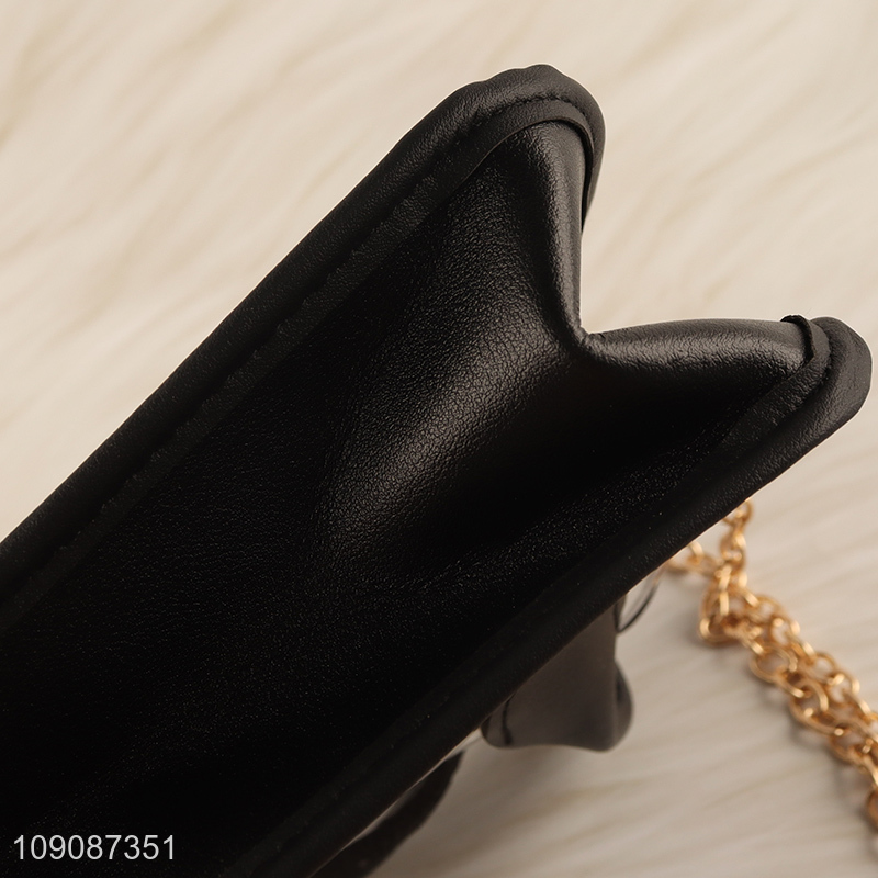 New arrival black fashionable waterproof pu ladies handbag for sale