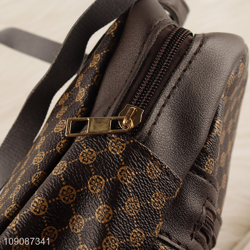 Yiwu market fashionable waterproof lightweight pu backpack for sale