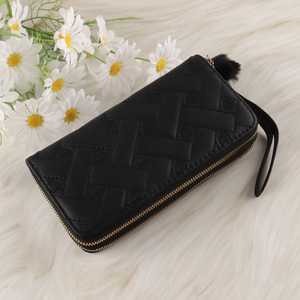 Low price fashionable long style women wallet for gifts