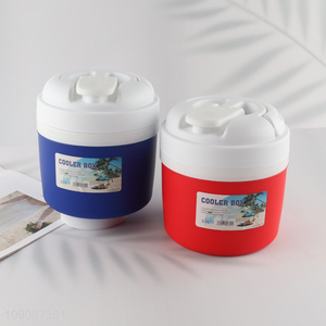 High Quality 2.3L Round Plastic Cooler Box for Camping Pincnic