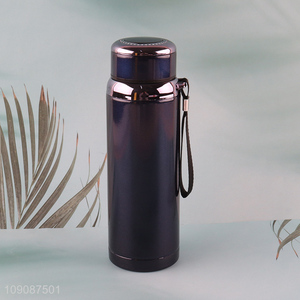 Hot Selling 600ML Stainless Steel Insulated Water Bottle with Tea Strainer