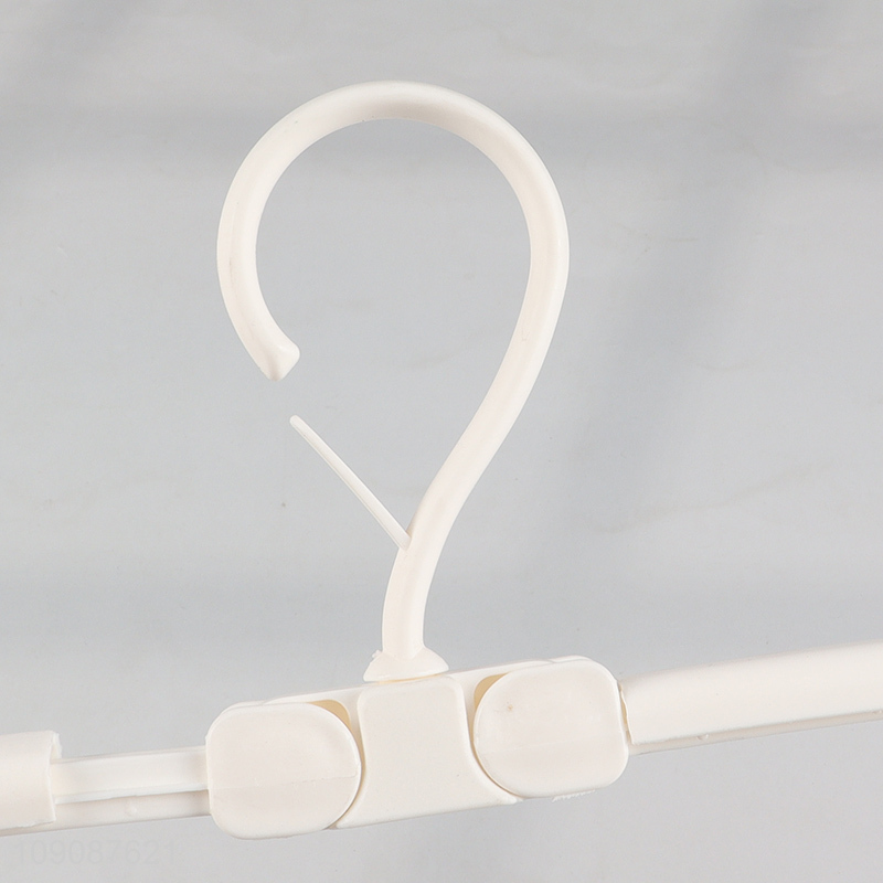 Yiwu market household plastic folding drying rack with 8 clothes clips