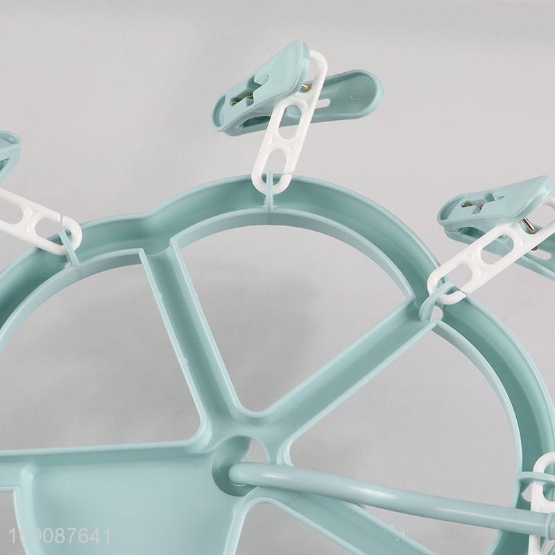 Hot items household plastic clothes hanger socks drying rack for sale