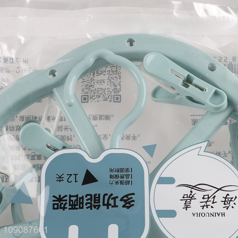 Popular products household windproof plastic clothes hanger sock clips for sale