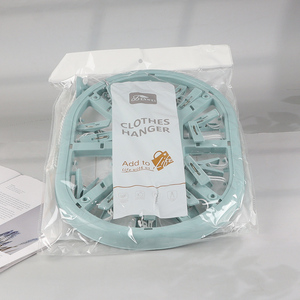 Top products plastic windproof clothes hanger multifunctional drying hanger