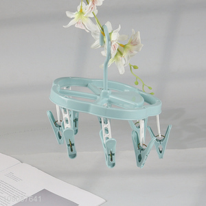 Hot items household plastic clothes hanger socks drying rack for sale