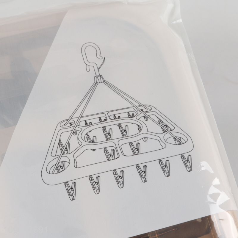 China supplier plastic windproof multifunctional drying hanger for household