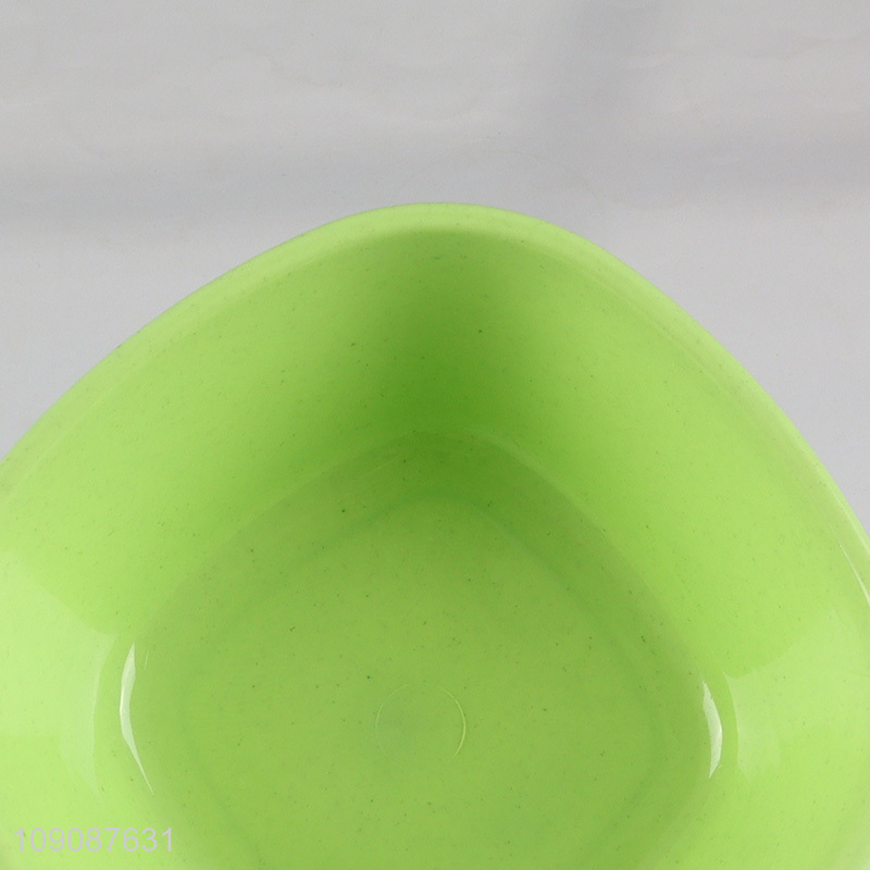 Good quality green 6pcs plastic bowl salad bowl for household