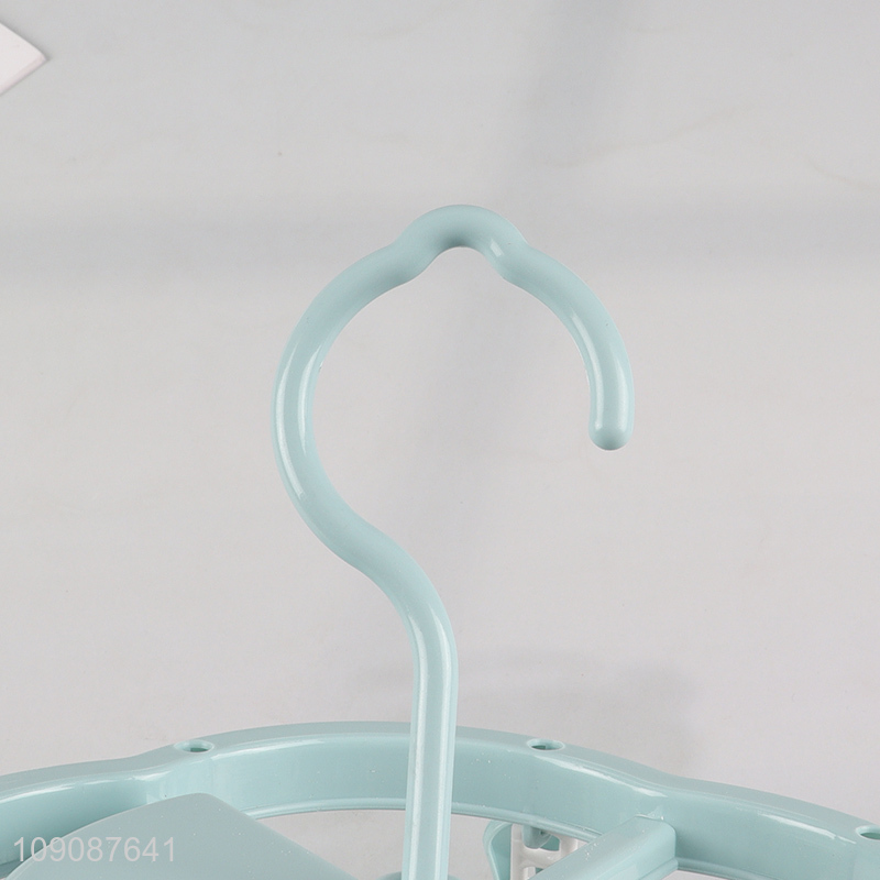 Hot items household plastic clothes hanger socks drying rack for sale