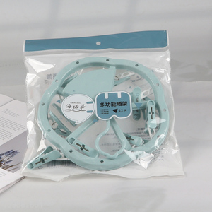 Popular products household windproof plastic clothes hanger sock clips for sale