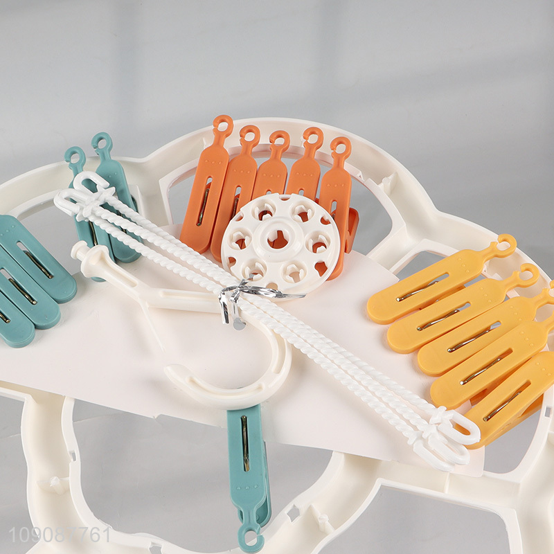 Most popular plastic clothes clips socks clips multifunctional drying hanger