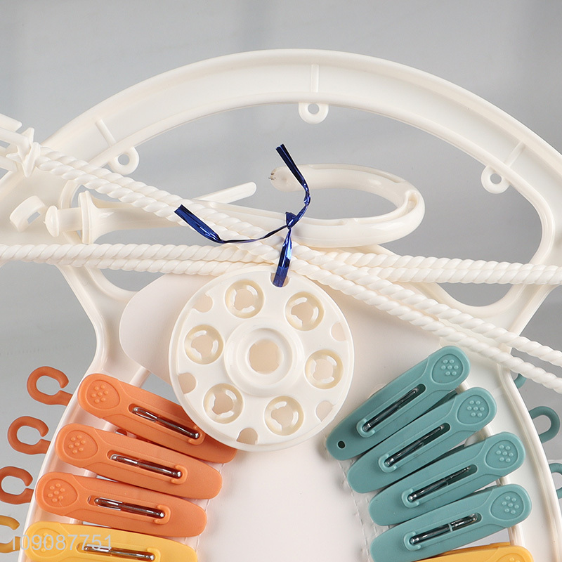 Good sale plastic multifunctional drying hanger socks drying rack wholesale