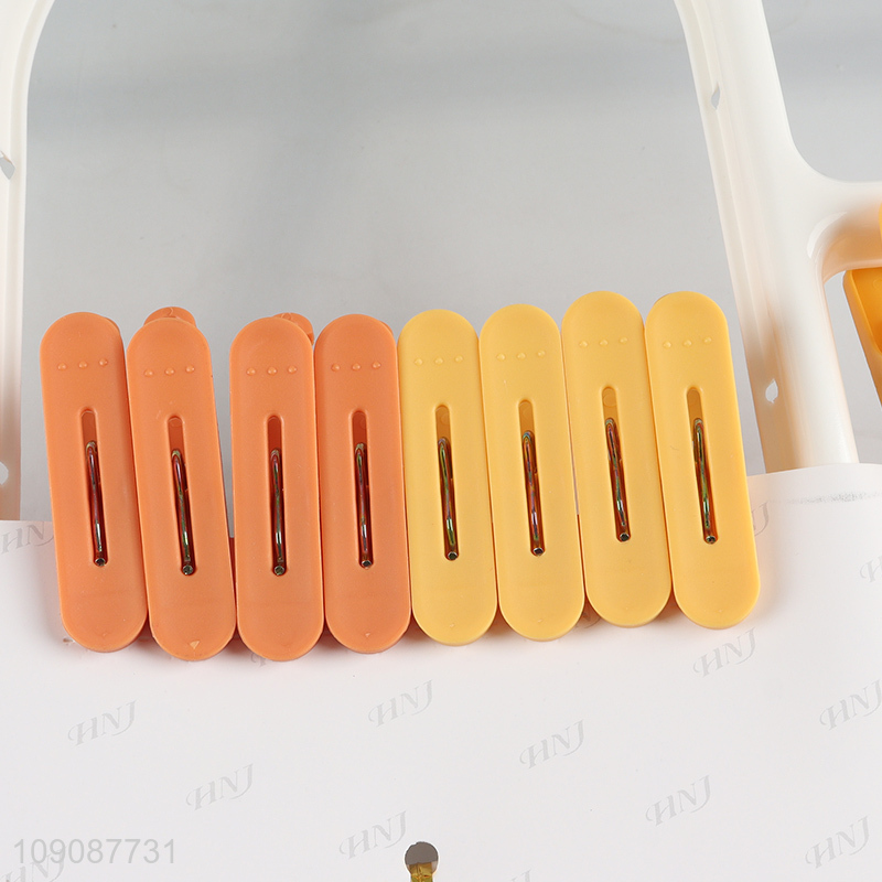 China wholesale plastic household multifunctional drying hanger socks clips