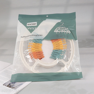 Good sale plastic multifunctional drying hanger socks drying rack wholesale