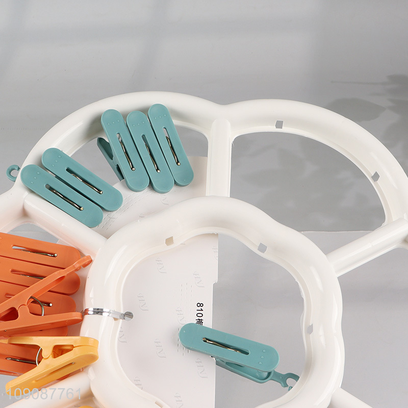 Most popular plastic clothes clips socks clips multifunctional drying hanger