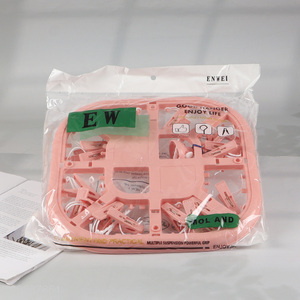 Good quality plastic windproof multifunctional drying hanger socks drying rack