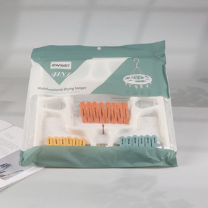 Yiwu market windproof multifunctional drying hanger socks clips for household