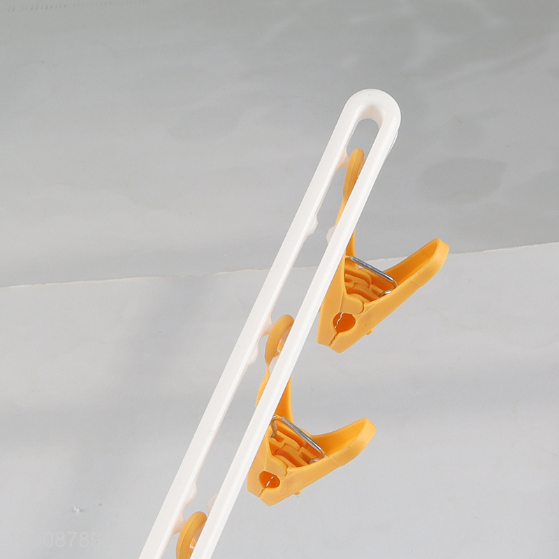 Best selling plastic clothes hanger underwear clips socks drying rack