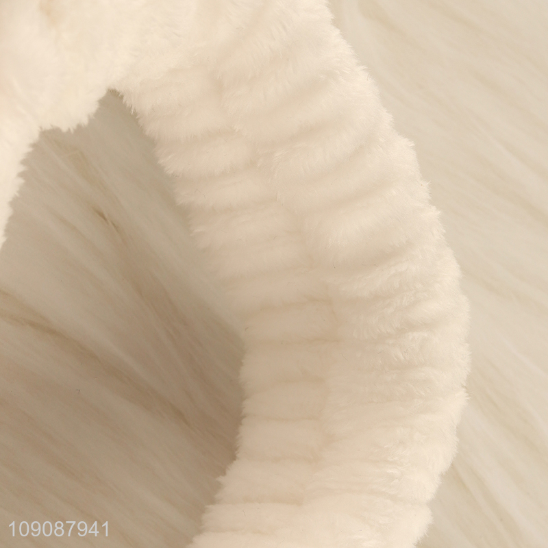 Hot Selling Fluffy Makeup Headband Bowknot Spa Face Washing Headband