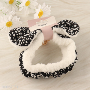 Factory Wholesale Makeup Headband Fluffy Elastic Spa Headband for Women