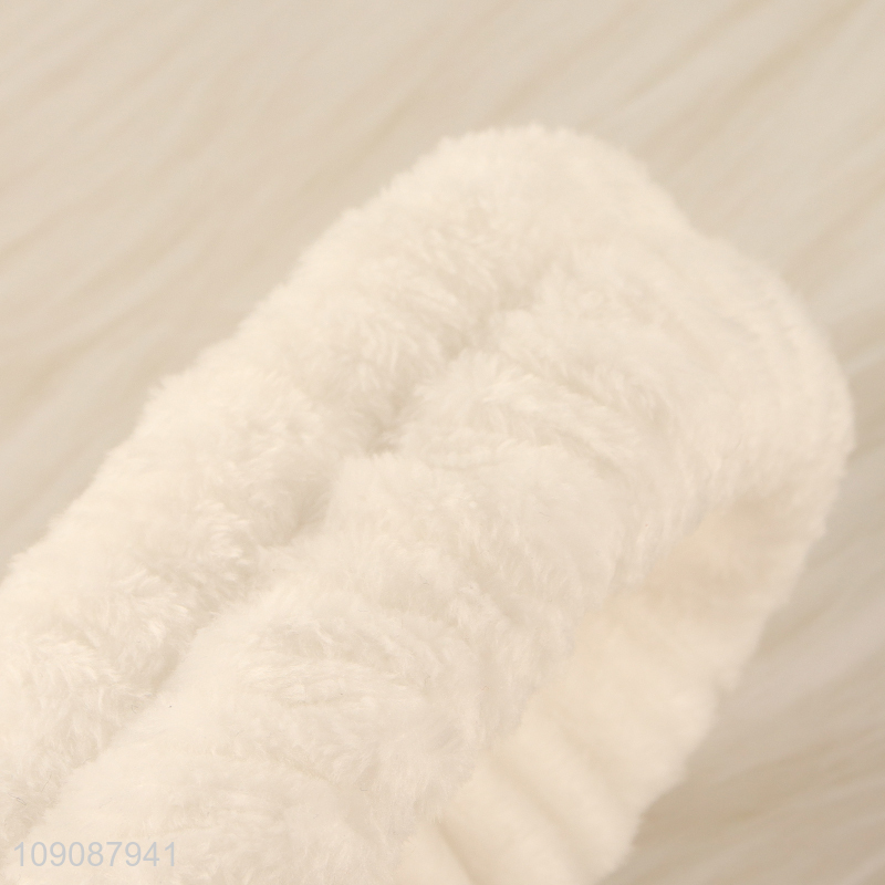 Hot Selling Fluffy Makeup Headband Bowknot Spa Face Washing Headband