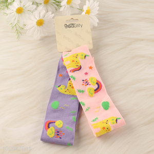 Wholesale 2PCS Elastic Sweat Bands Sports Headbands for Kids Children