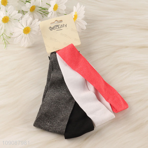 Online Wholesale 4PCS Elastic Sweat Bands Sports Headbands for Women