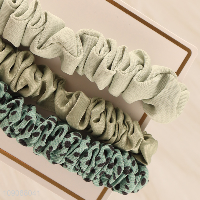 Factory Price 3PCS Elastic Hair Bands No Damage Hair Ropes Set