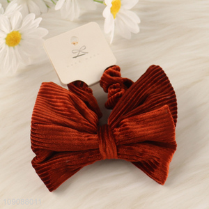 New Products Bowknot Hair Bands Elastic Bowknot Hair Scrunchies