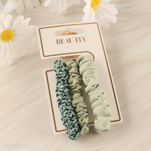 Factory Price 3PCS Elastic Hair Bands No Damage Hair Ropes Set