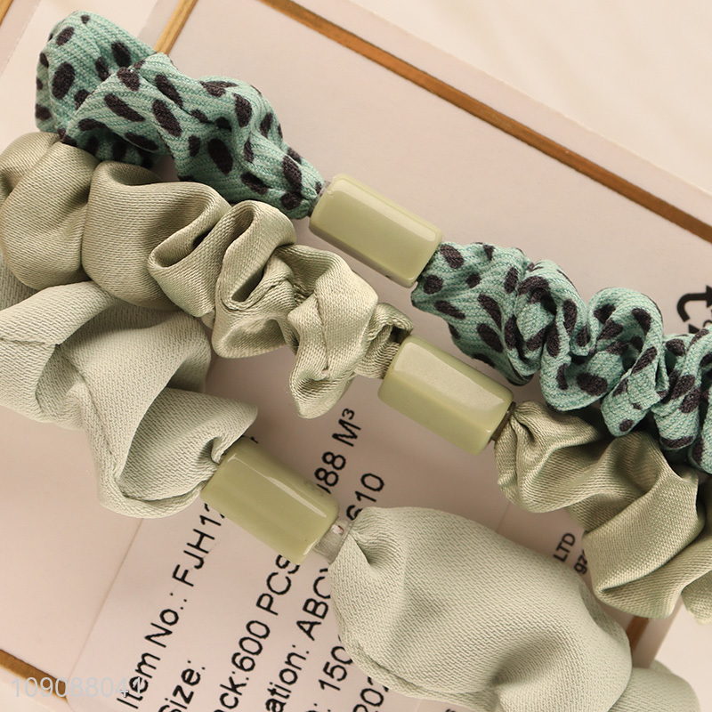 Factory Price 3PCS Elastic Hair Bands No Damage Hair Ropes Set