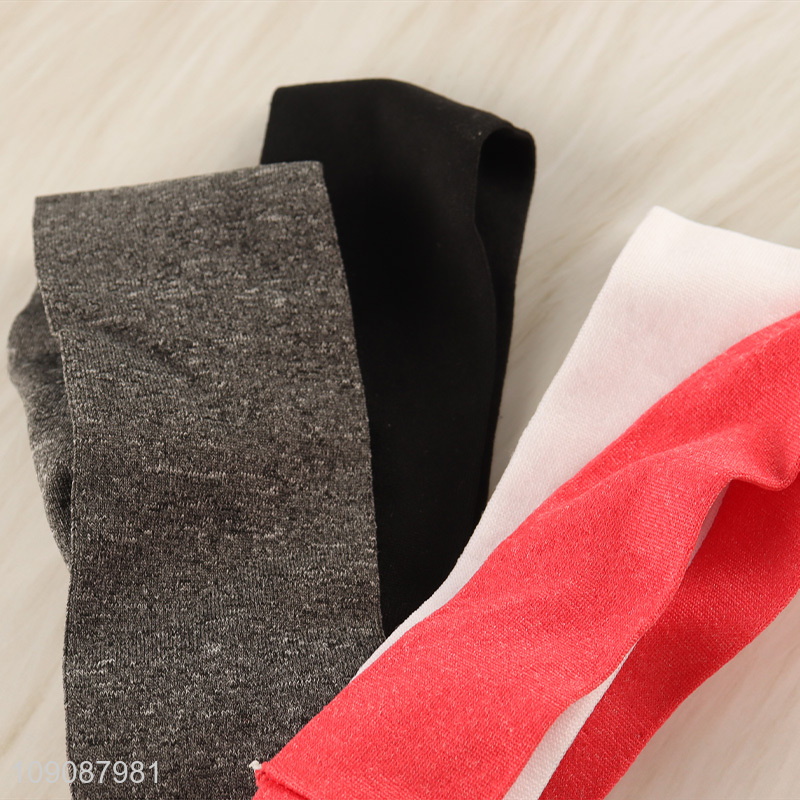 Online Wholesale 4PCS Elastic Sweat Bands Sports Headbands for Women