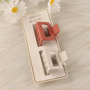 New Arrival 2PCS Hair Claw Clips Medium Hair Clips for Women Girls