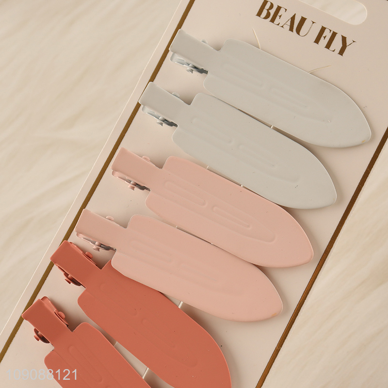 High Quality 6PCS Metal Hair Clips Duck Bill Clips for Styling