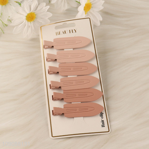 Factory Price 6PCS Duckbill Clips Flat Hair Clips for Styling Makeup